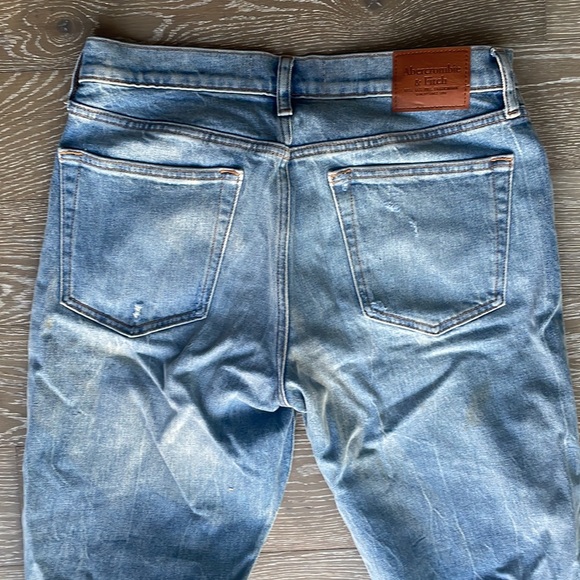 Abercrombie & Fitch Ripped Straight Jeans 33x32 - Picture 6 of 6